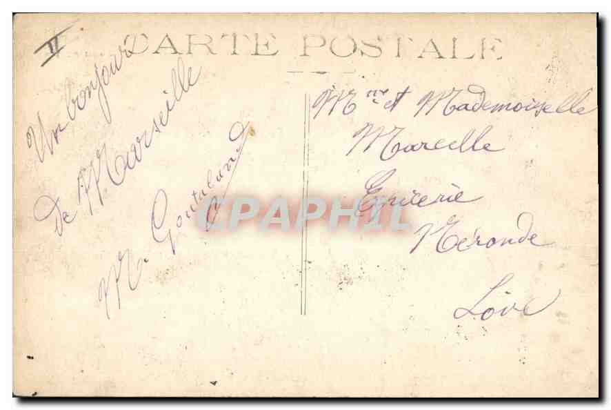 CPA Marseille le Quai du Port  — Verso