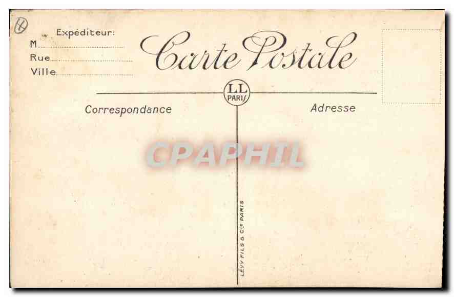 CPA Marseille vue generale du Vieux Port  — Verso