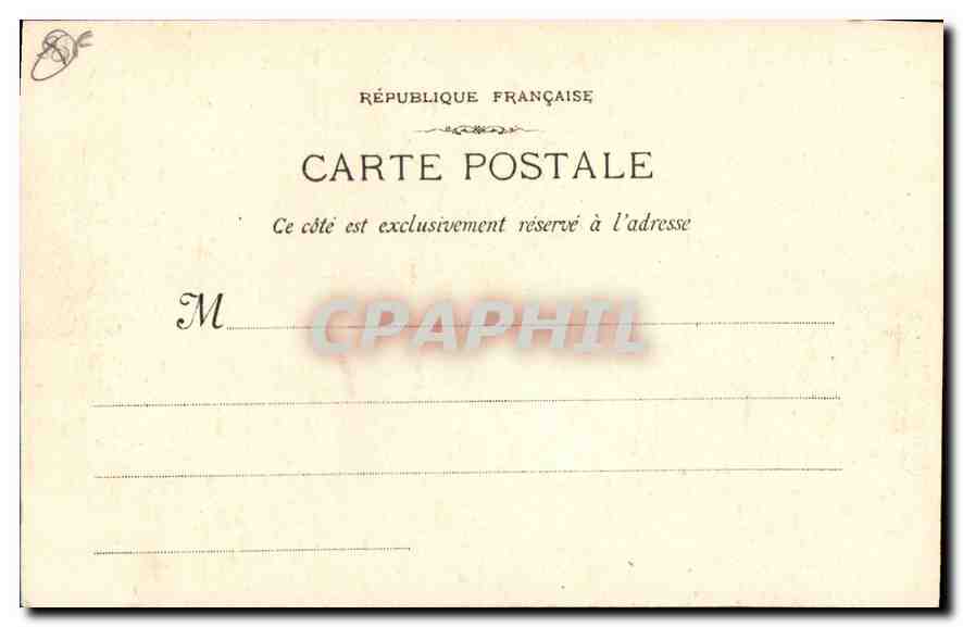 CPA Marseille l'Entree du Port  — Verso