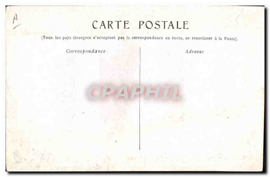 CPA Marseille Barques de Pecheurs au vieux Port  — Verso