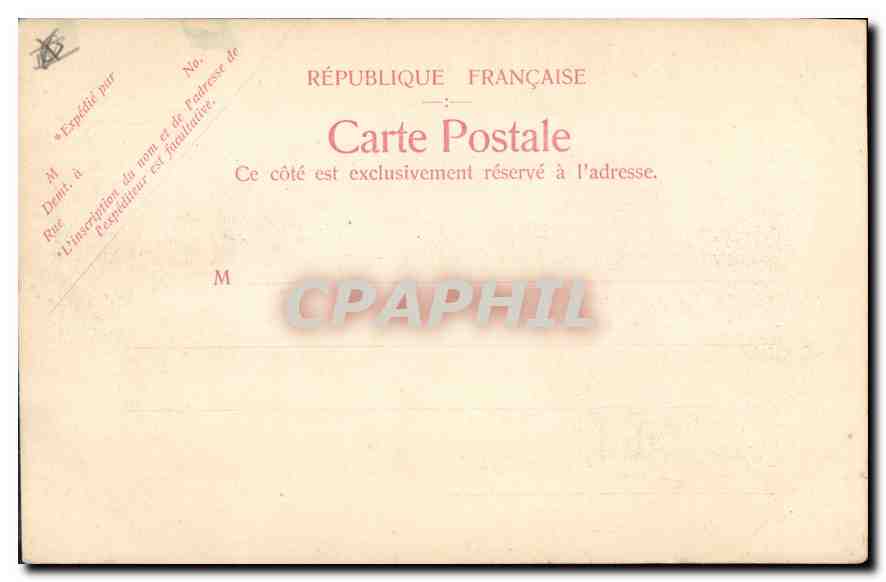 CPA Marseille Notre Dame de la Garde et le Vieux Port  — Verso