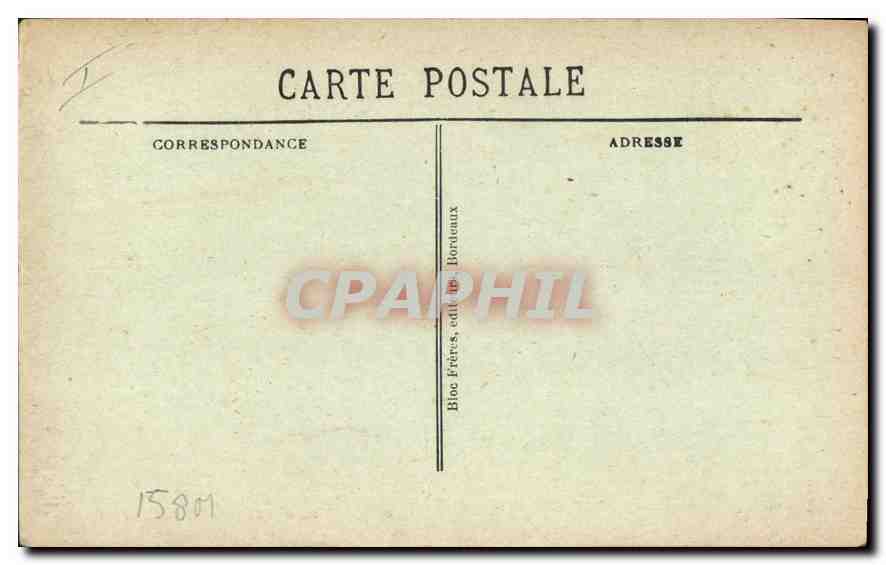 CPA Marseille le Vieux Port  — Verso