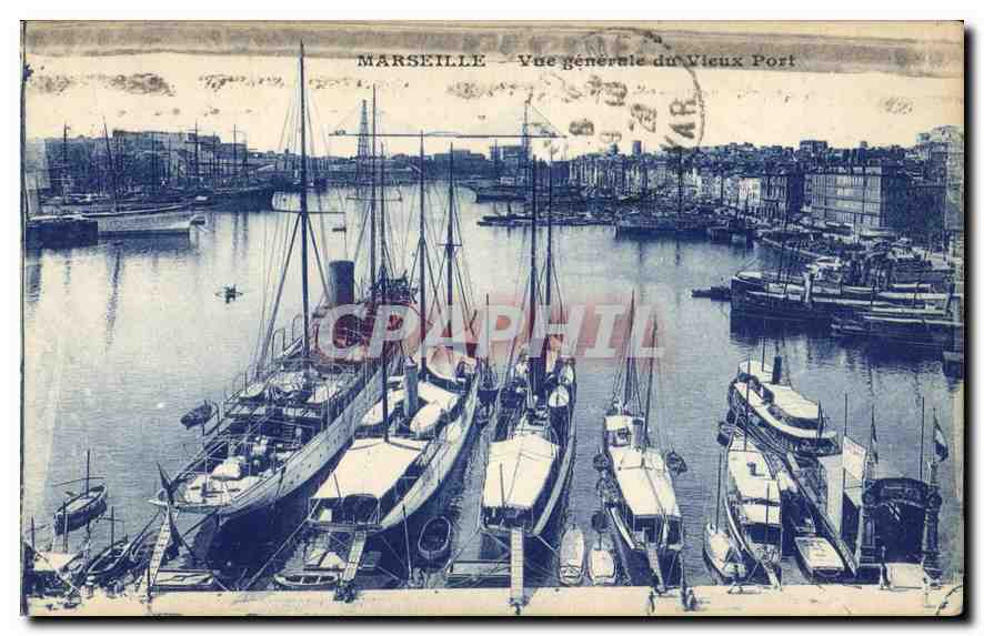 MARSEILLE — Vue générale du Vieux Port — éditeur non identifié