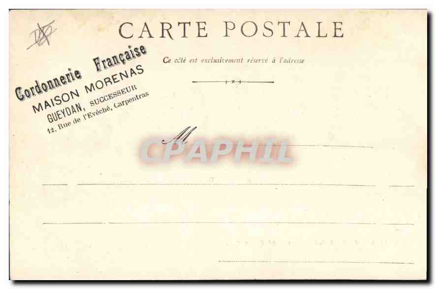 CPA Marseille Entree du Vieux Port  — Rückseite