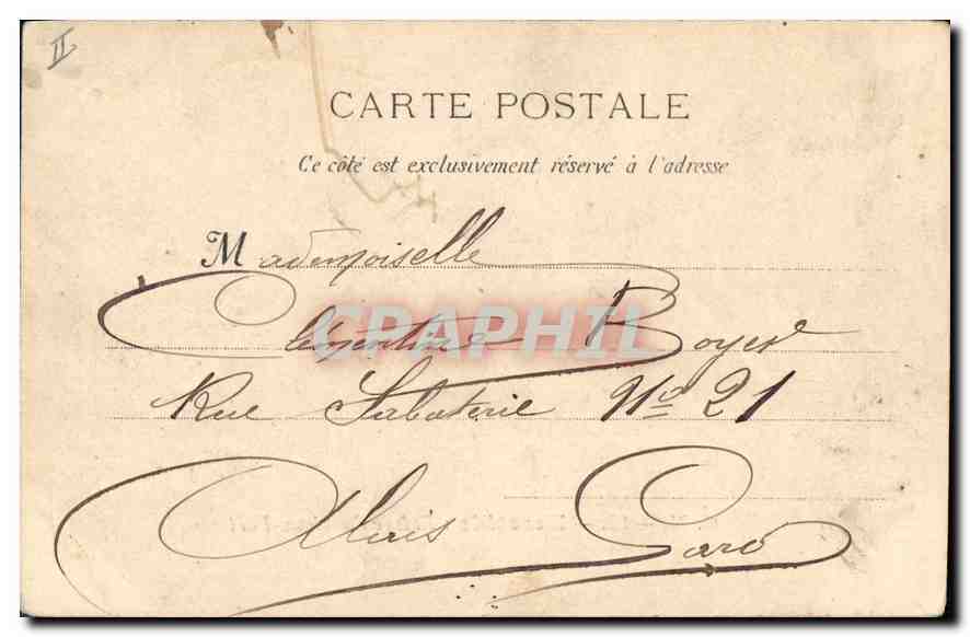 Marseille : Entrée du Vieux-Port — G. M. — 92 — éditeur G. M. — n° de série 92 — Verso