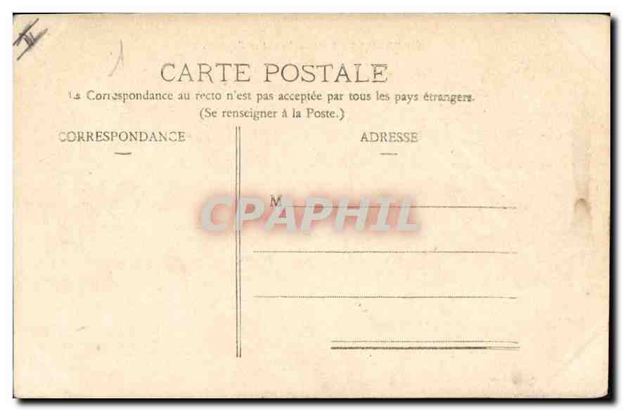 CPA Marseille Entree du Vieux Port  — Verso