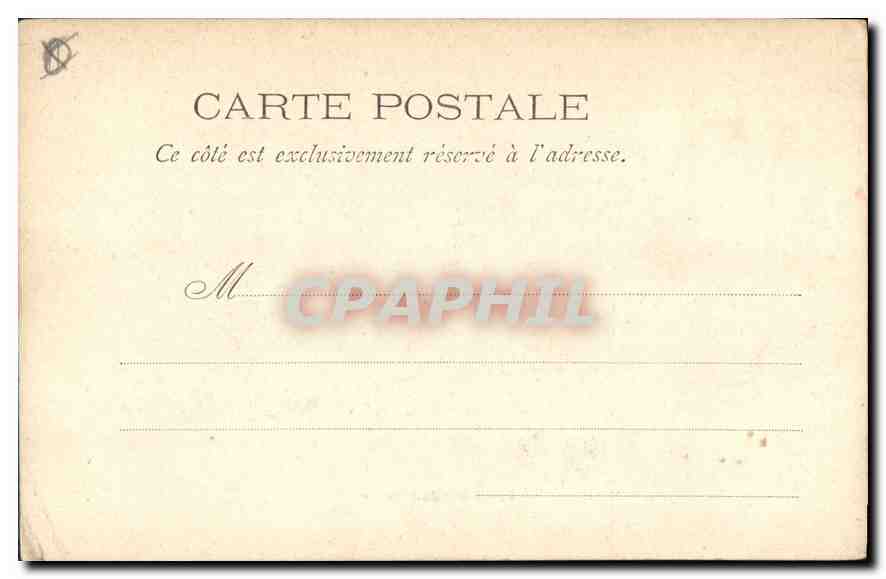 CPA Marseille Hotel de Ville  — Verso