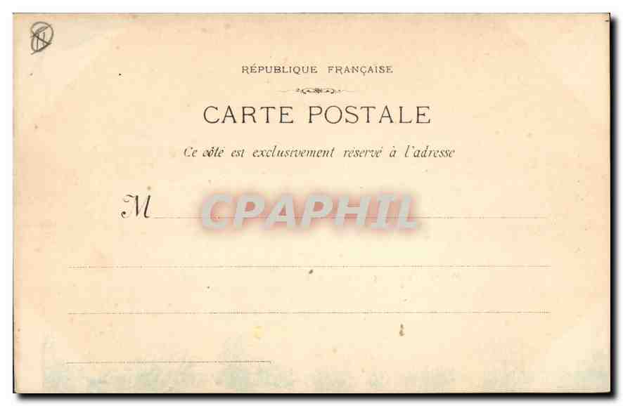 CPA Marseille La Mairie  — Verso