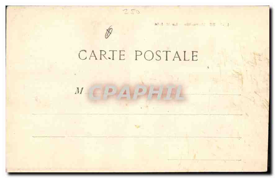CPA Marseille La Mairie  — Verso