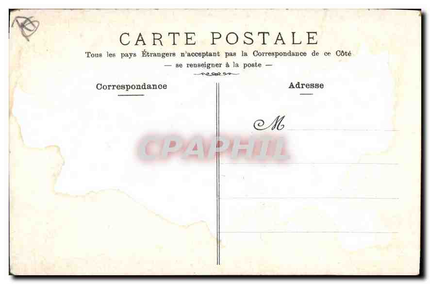 CPA Marseille L'Hotel de Ville  — Verso