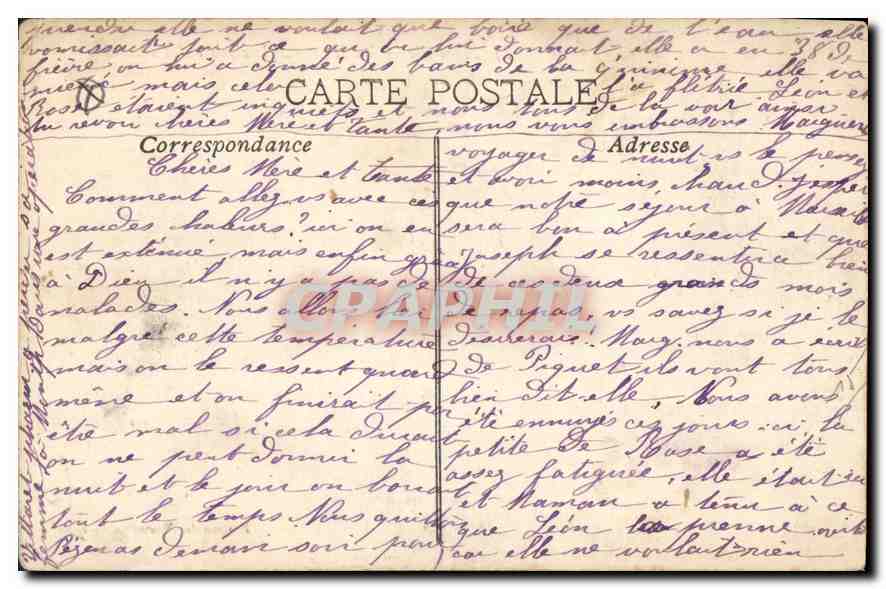 CPA Marseille La Mairie et le clocher des Accoules  — Verso