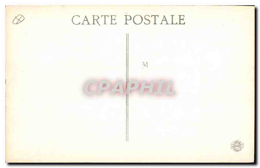 CPA Marseille La Mairie  — Verso