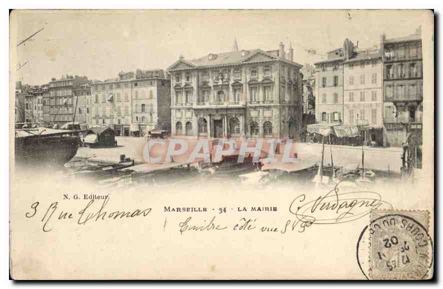 CPA Marseille La Mairie 