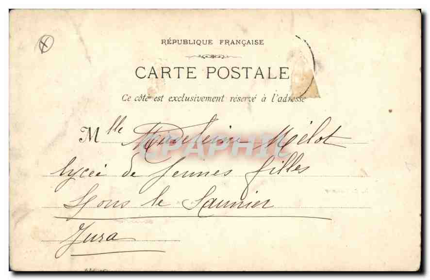 CPA Marseille La Mairie  — Verso