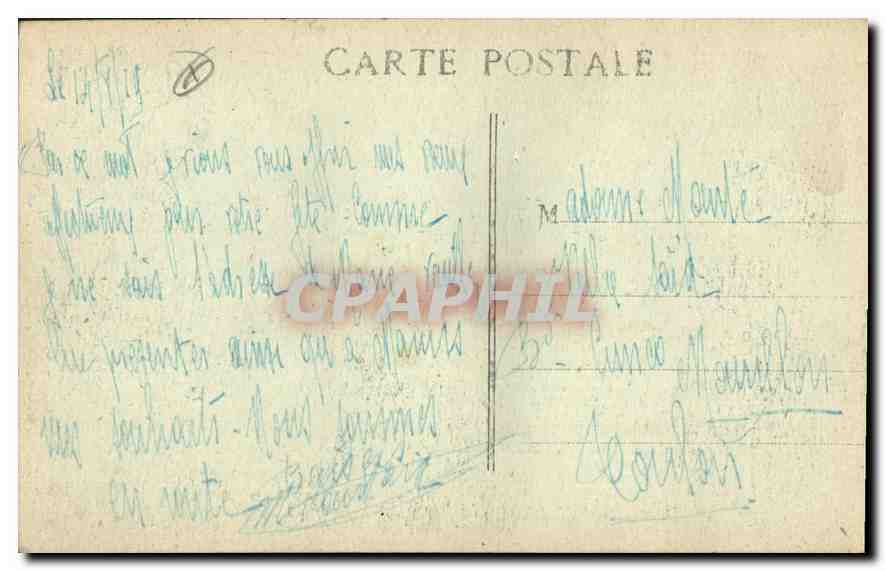 CPA Marseille La Mairie  — Verso