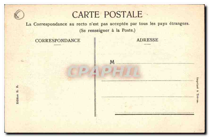 CPA Marseille L'Hotel de Ville  — Rückseite