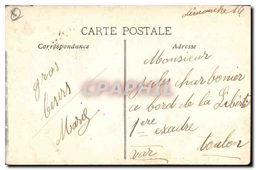 CPA Marseille La Mairie et le cloher des Accoules  — Rückseite