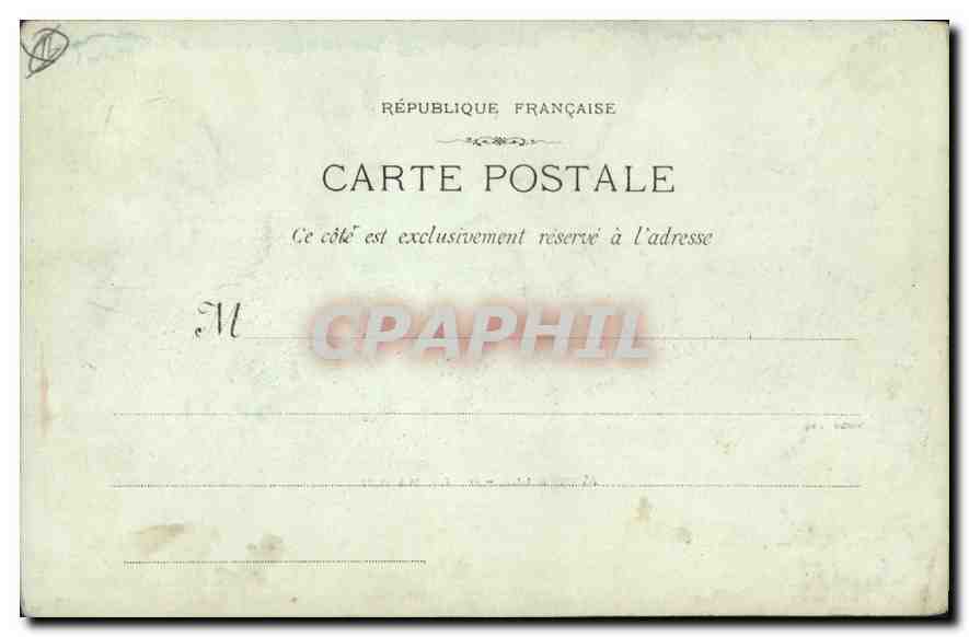 CPA Marseille La Mairie  — Verso