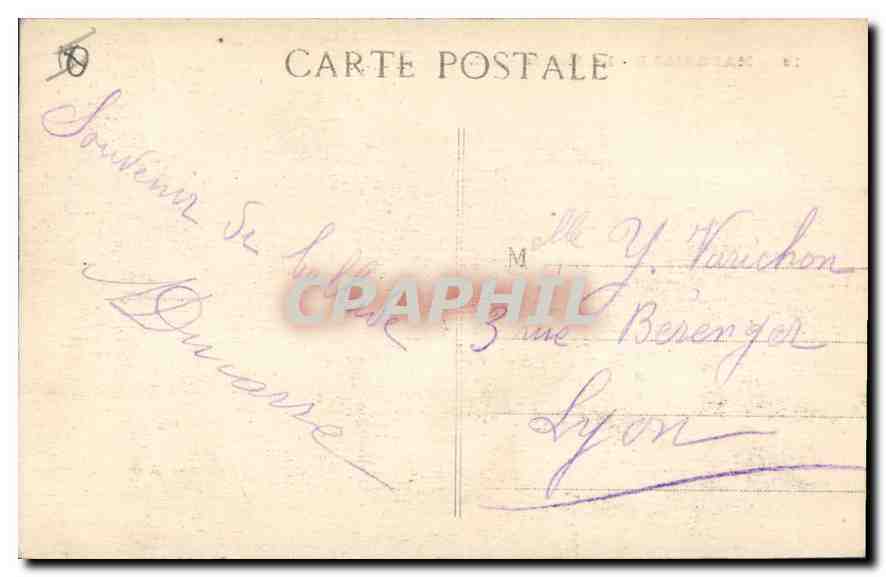 CPA Marseille La Mairie  — Verso