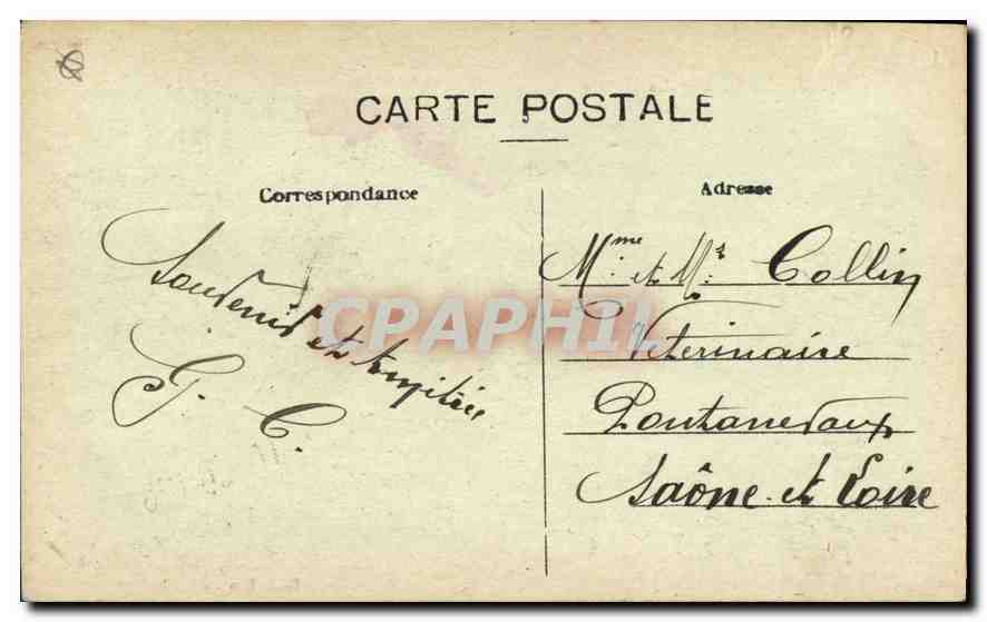 CPA Marseille La Mairie  — Verso