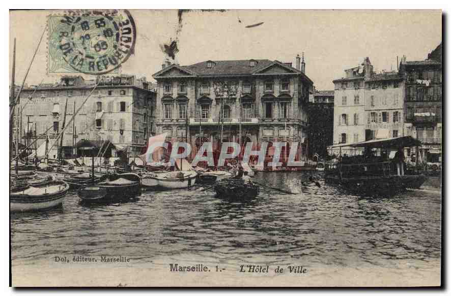 CPA Marseille L'Hotel de Ville 
