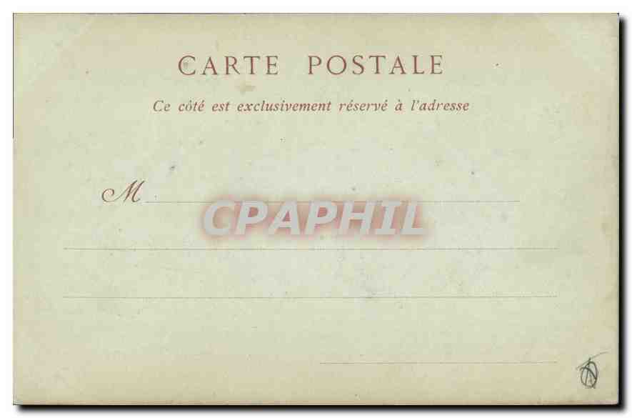 CPA Marseille L'Hotel de Ville  — Verso