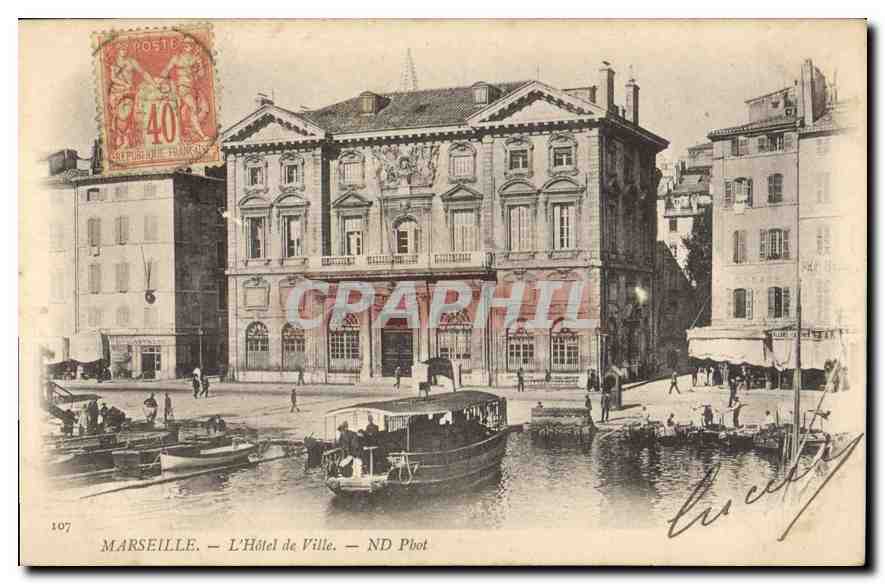 CPA Marseille L'Hotel de Ville 