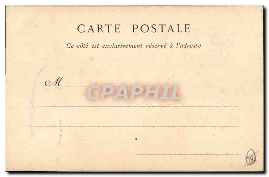 CPA Marseille L'Hotel de Ville  — Verso