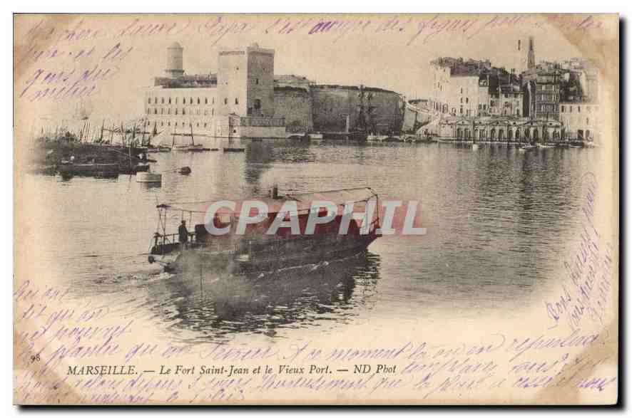 Marseille — Le Fort Saint-Jean et le Vieux Port — ND Phot