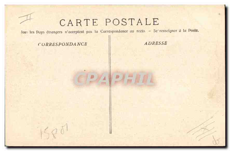 CPA Marseille La Mairie  — Verso