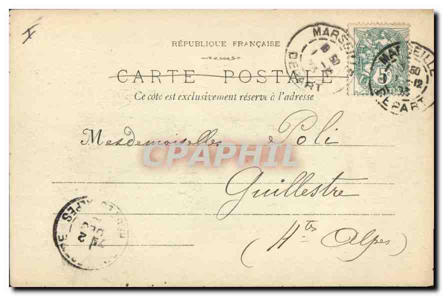 Marseille - 933 - La Mairie un jour de Mariage — Éditeur : Léon B. Journe — N° de série 933 — Reverso