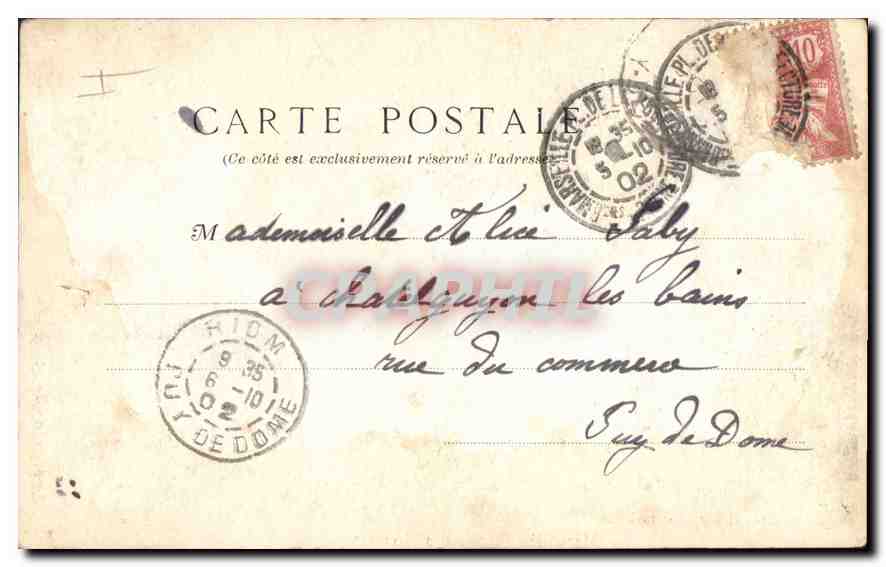 CPA Marseille l'Ecole des Mousses  — Rückseite