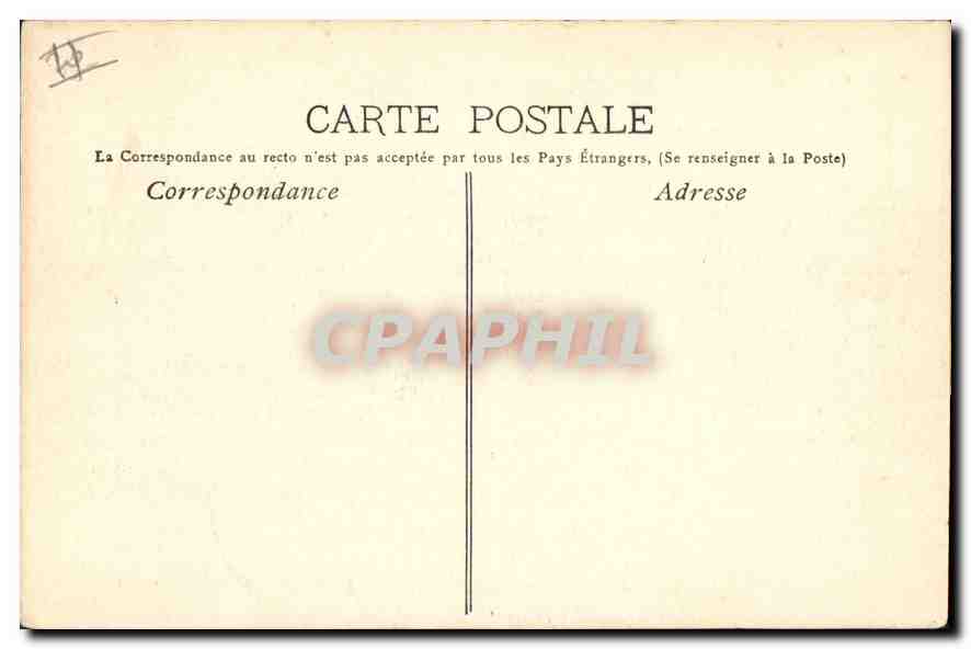 CPA Marseille L'Hotel de Ville  — Verso