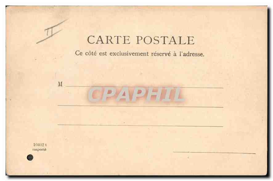 CPA Marseille Vieux Port  — Verso