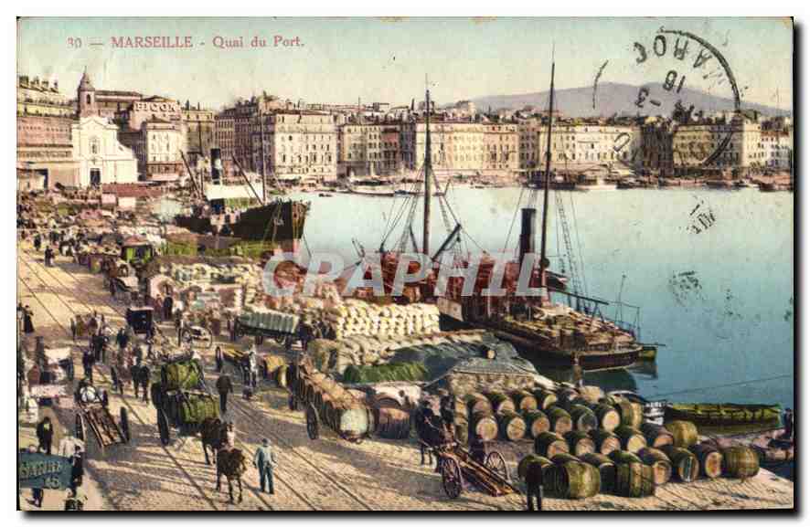 CPA Marseille Quai du Port 
