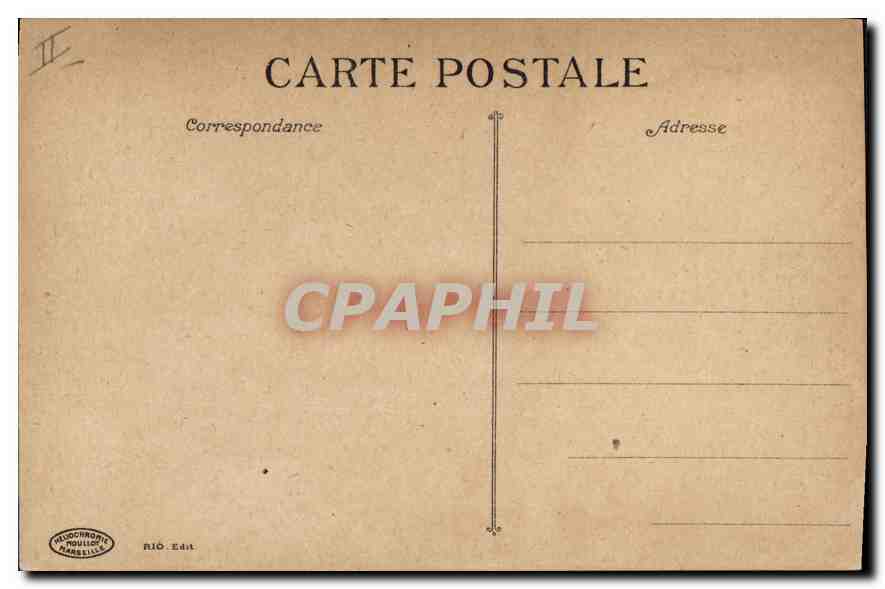 CPA Marseille Quai du Port  — Verso