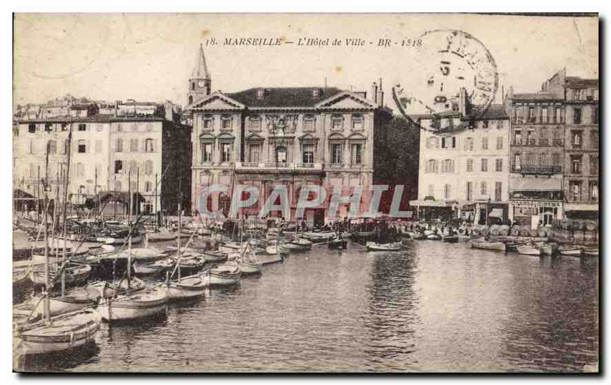 CPA Marseille l'hotel de Ville 