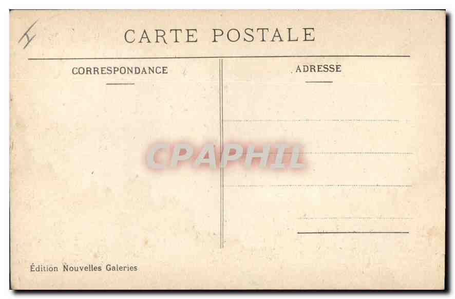 CPA Marseille l'hotel de Ville  — Verso