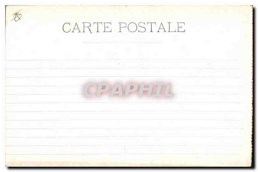 CPA Marseille la Mairie  — Rückseite