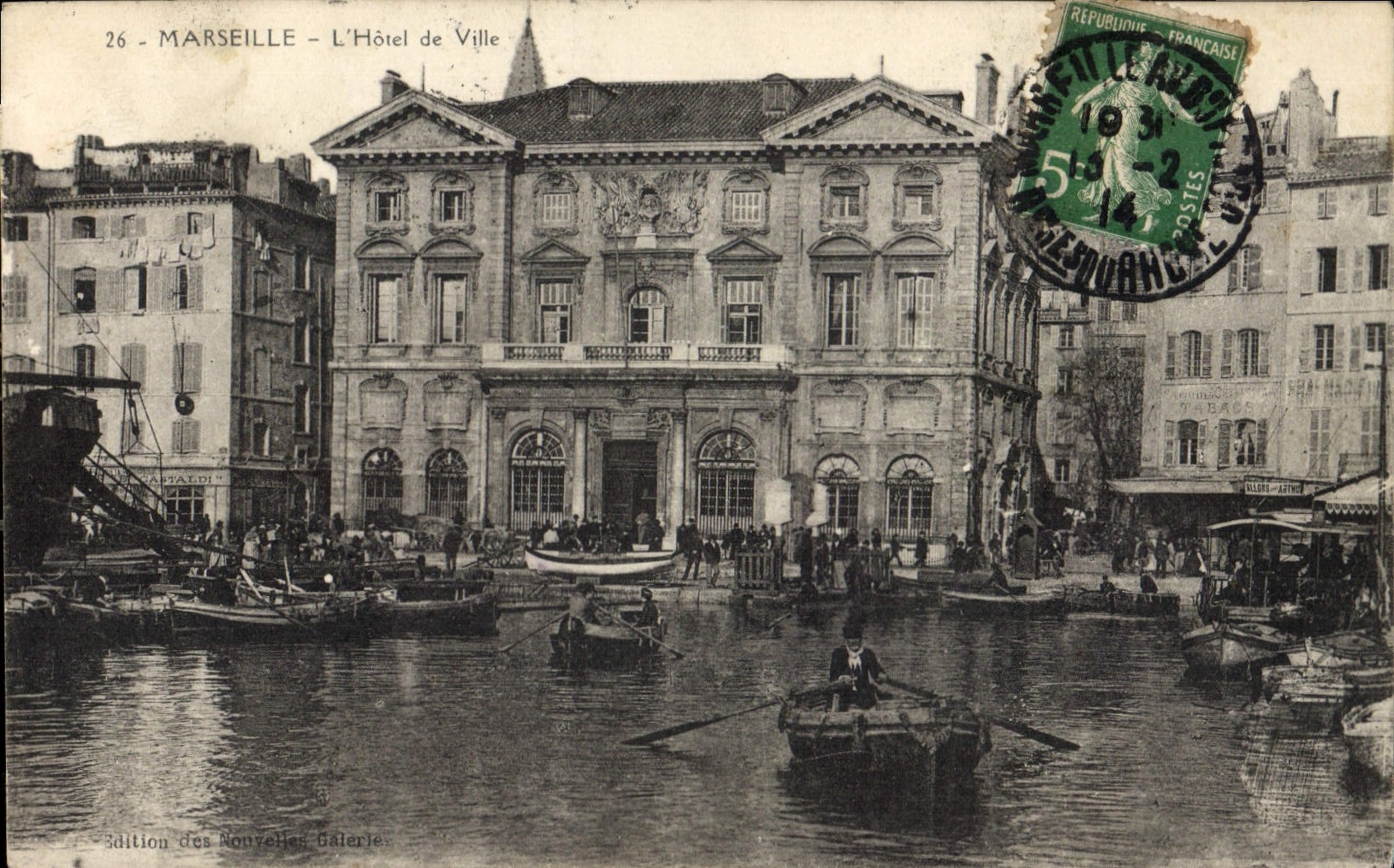 CPA Marseille l'hotel de Ville 