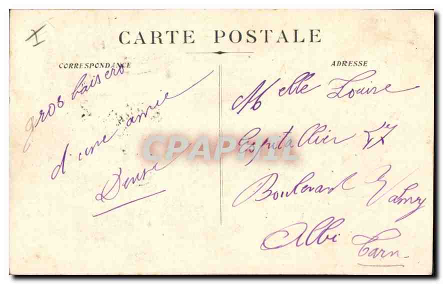 CPA Marseille l'hotel de Ville  — Verso