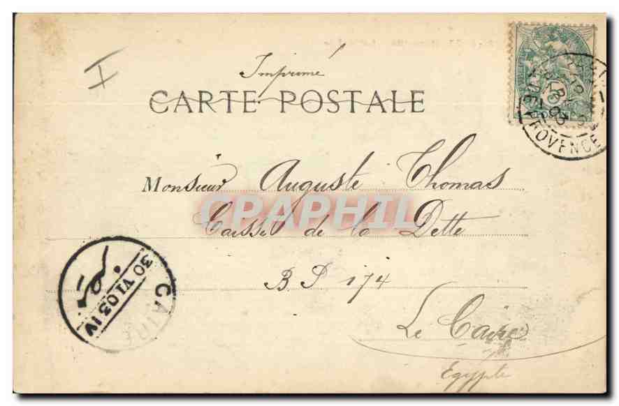 CPA Marseille la Mairie  — Verso