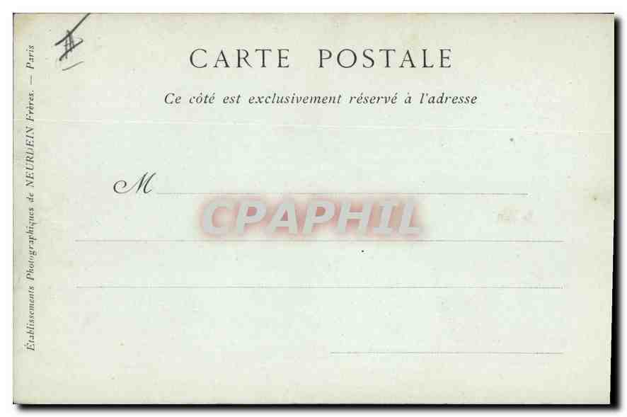 CPA Marseille l'hotel de Ville  — Verso