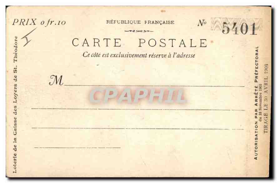 CPA Marseille la Mairie  — Verso