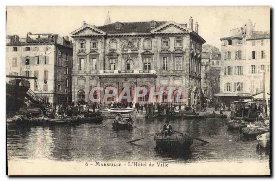 CPA Marseille l'hotel de Ville 