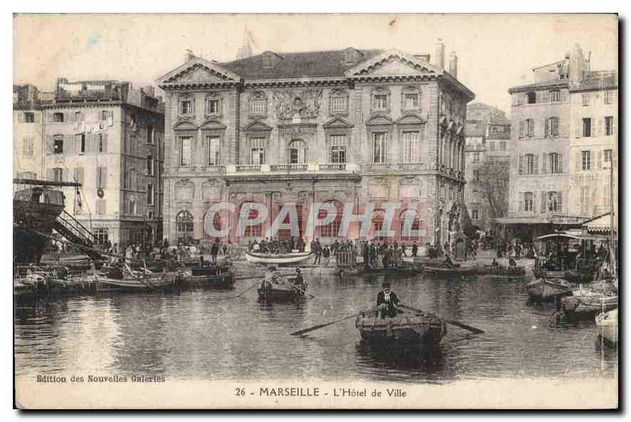 CPA Marseille l'hotel de Ville 