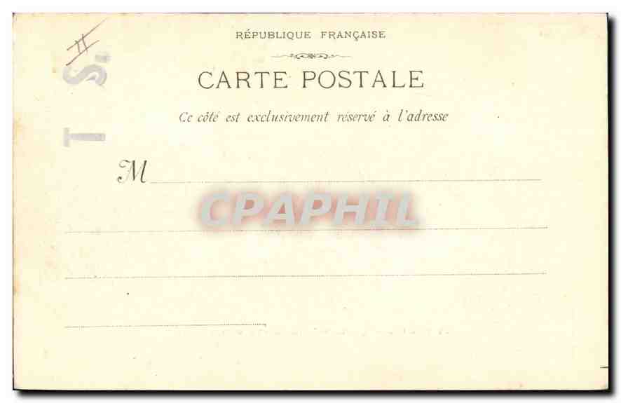 CPA Marseille le Phare Sainte Marie  — Verso