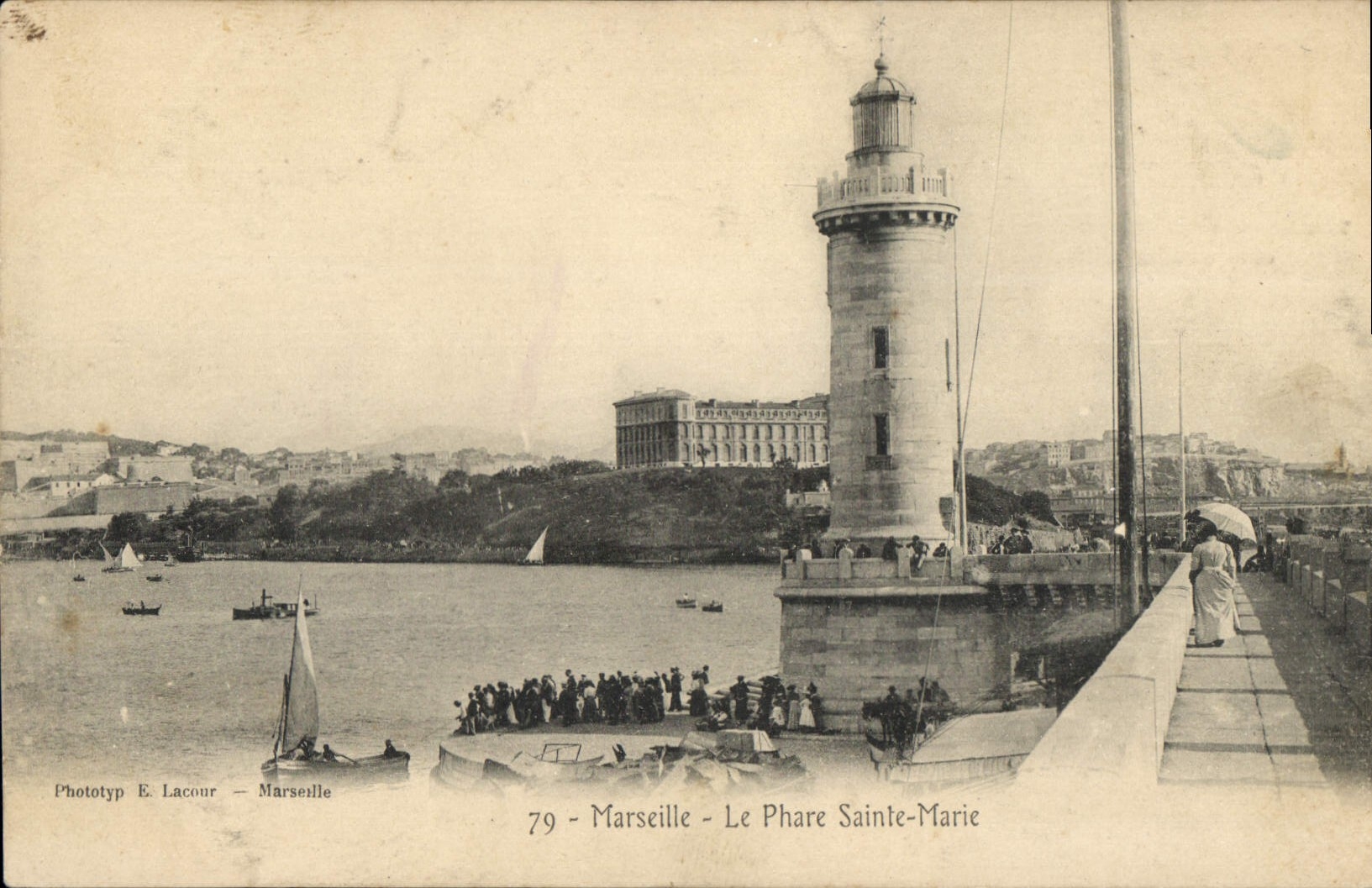 Marseille - Le Phare Sainte-Marie — Phototyp E. Lacour - Marseille, n°79