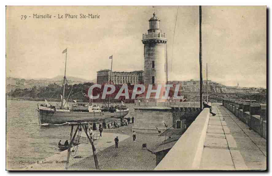 CPA Marseille le Phare Sainte Marie 