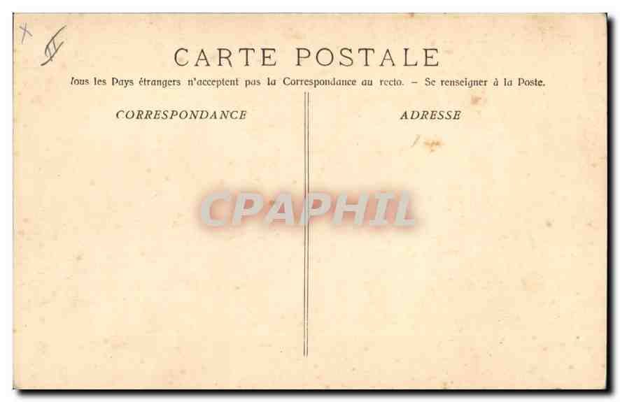 CPA Marseille le Phare Sainte Marie  — Verso